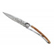 Deejo 1CB575 Serration, titan, juniper wood, Trout Deejo 1CB575 Serration, titan, juniper wood, Trout