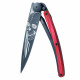 Deejo 1GB143 Black tattoo 37g, biker, red beech, Latino skull