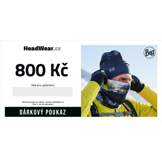 Dárkový poukaz 800Kč Dárkový poukaz 800Kč